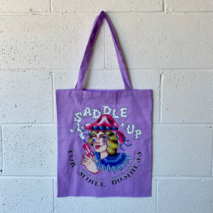 Saddle Up For Small Business Tote Purple