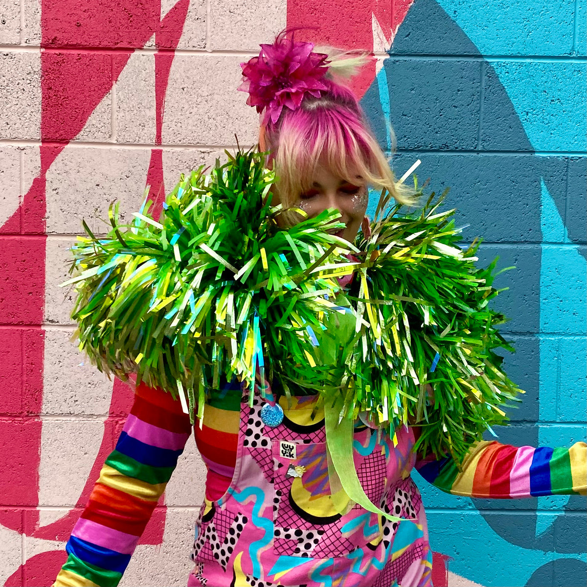 Shrek Green Tinsel Cape Calamity Tash