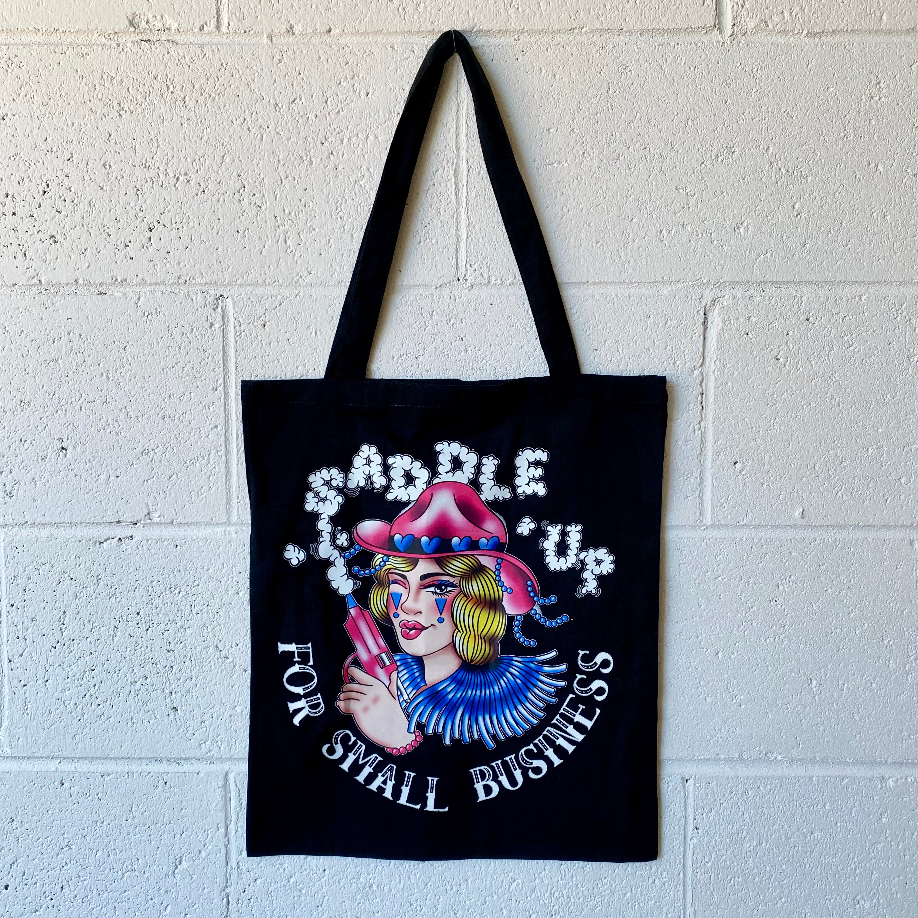 Saddle Up For Small Business Tote Black