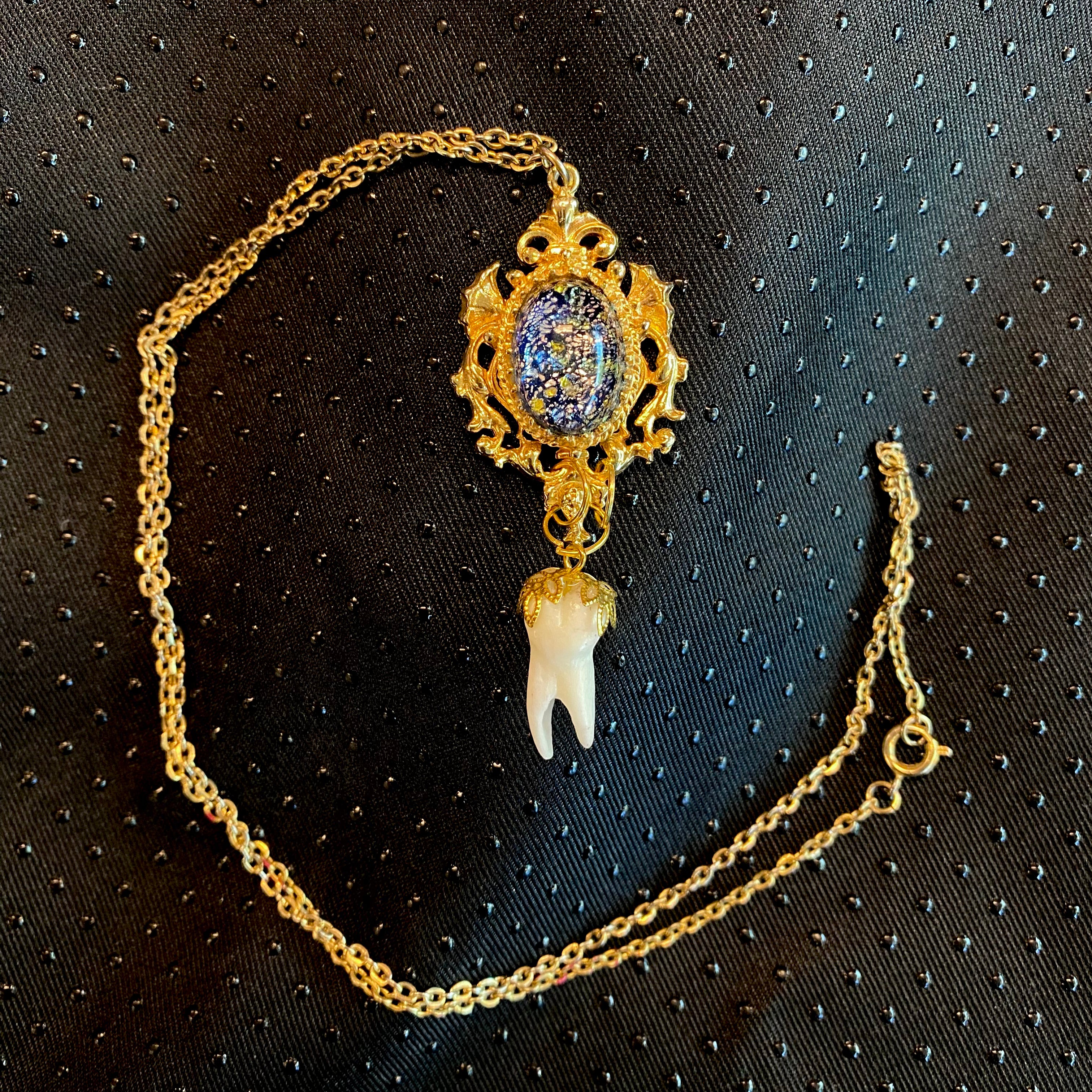 Vintage Necklace With Tooth Charm
