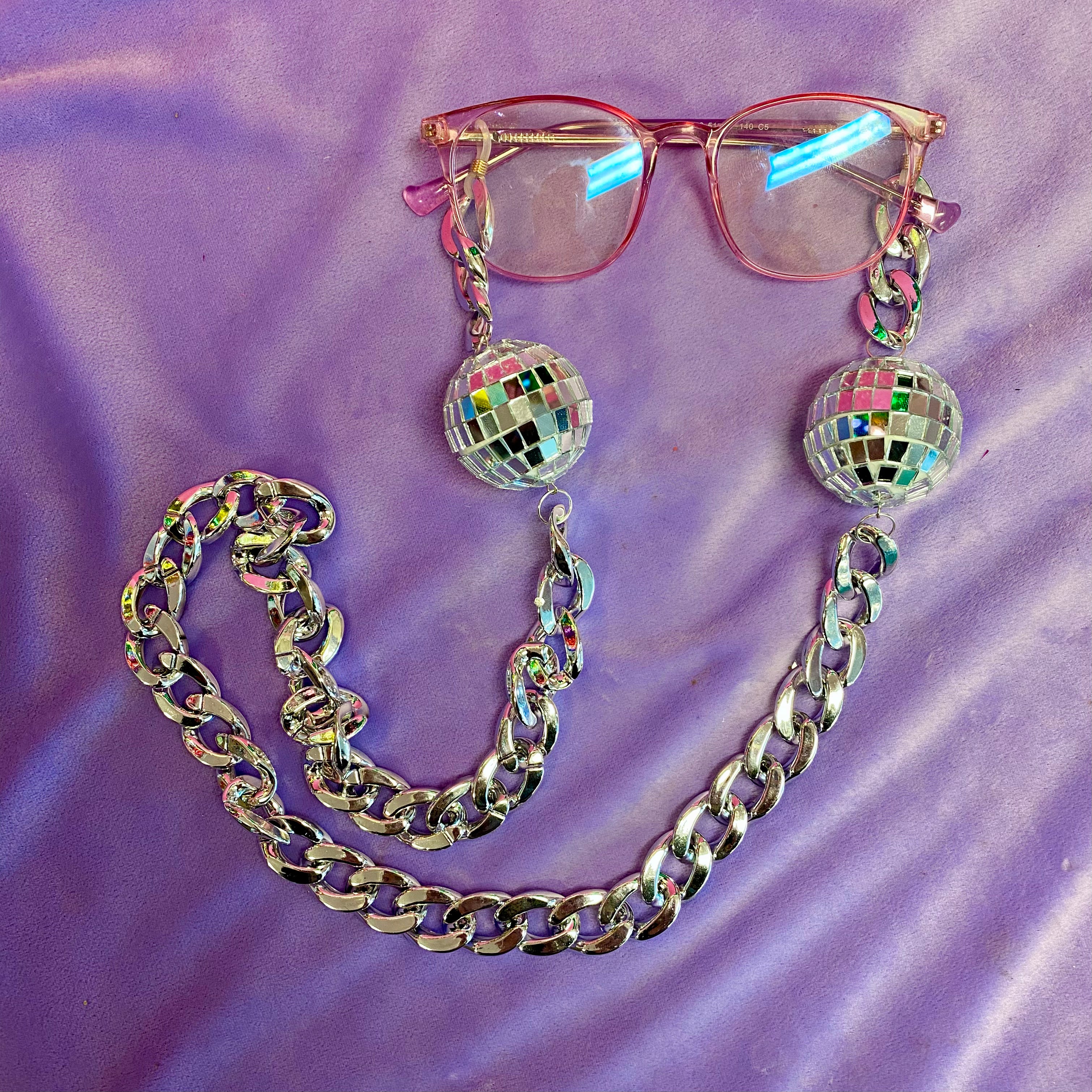 Disco Ball Sunglasses Chain