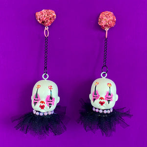 Pierrot Clown Baby Earrings