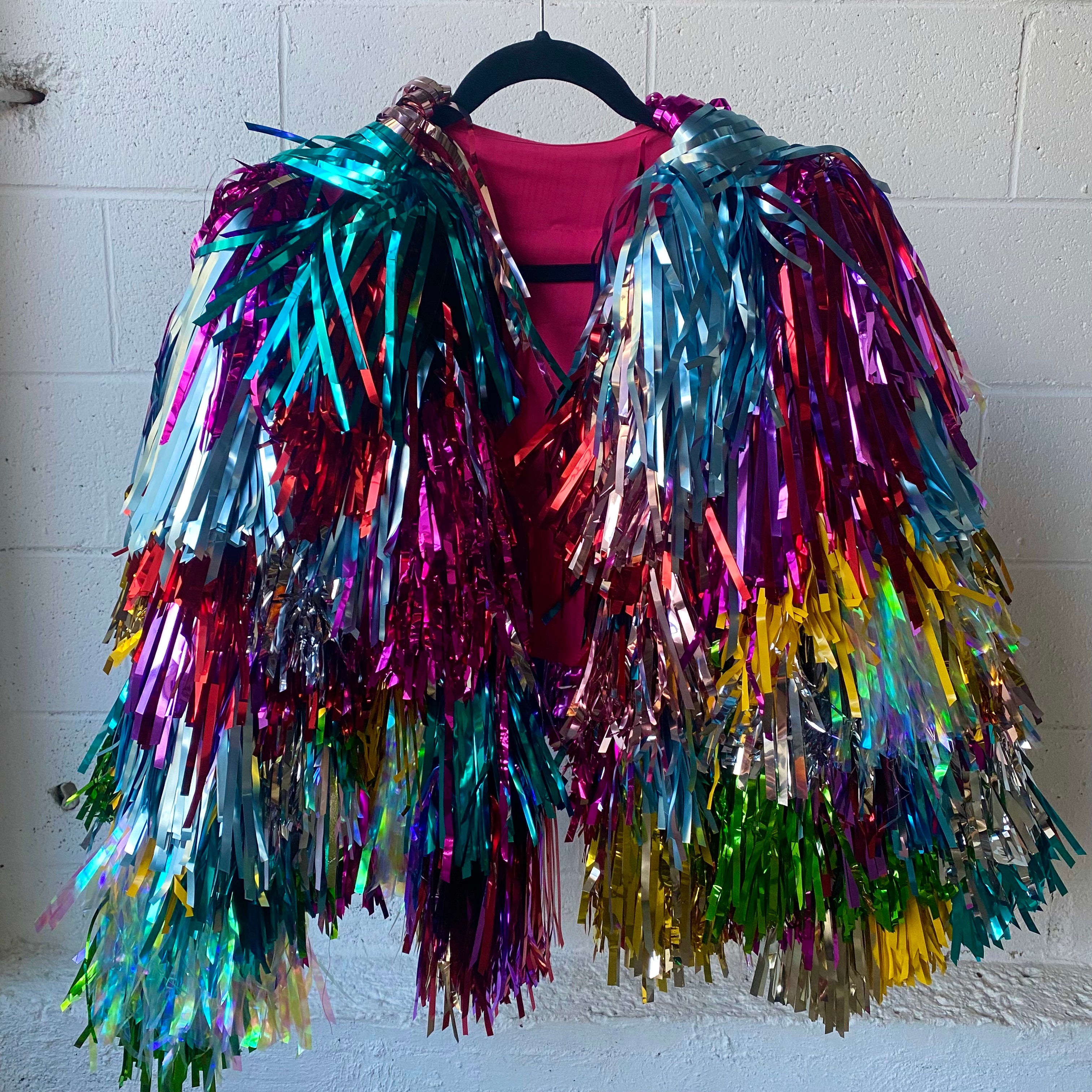 Rainbow Tinsel Jacket – Calamity Tash
