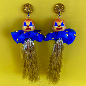 Harlequin Clown Baby Earrings