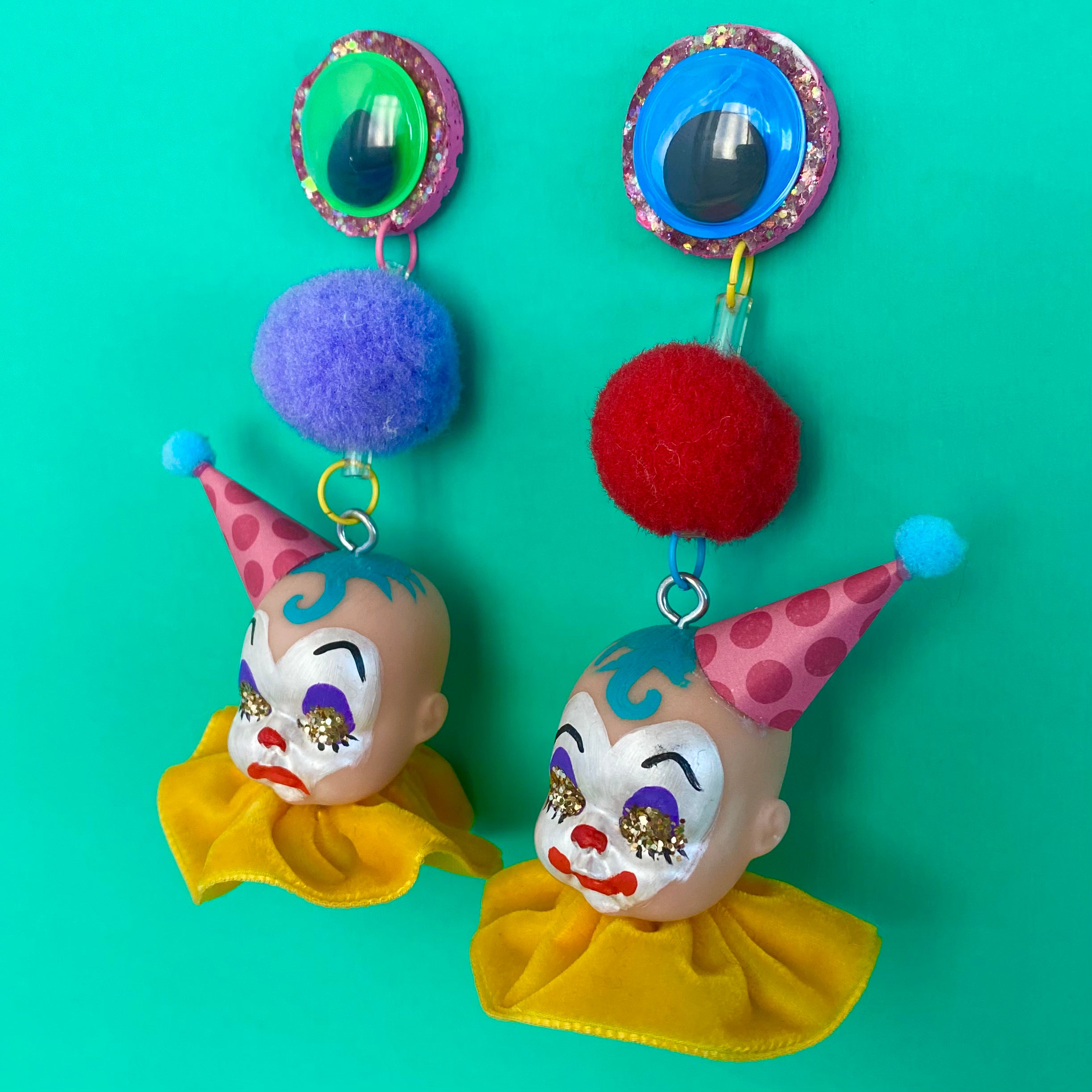 Jesterfied Clown Baby Earrings